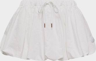 Moncler Cotton Blend Balloon Mini Skirt