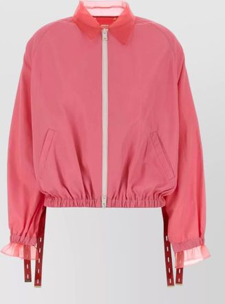 Fendi viscose blend jacket long sleeves ruffles