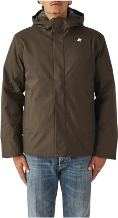 K-Way Heren, Jassen, Groen, Maat: 3XL Leer