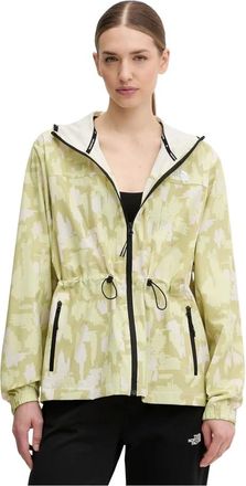 The North Face Mountain Athletics Printed Hooded Wind Jacket - Sport - Mujer - Verde - XS