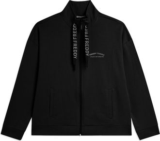 Freddy Felpa Zip e Collo Alto con Fondo asimmetrico