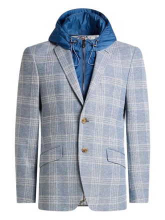 Etro panelled blazer - Blue
