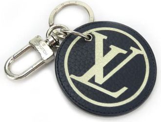Louis Vuitton Pre-owned Leather key-holders - unisex - Vintage Accessoires - Blauw - ONE Size - Leer - Vintage