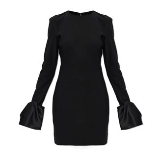 Rotate ROTATE Birger Christensen, Party Dresses, female, Black, Size: XS Long Sleeve Mini Dress