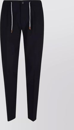 Eleventy wool straight-leg trousers