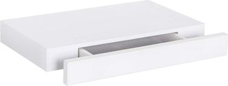 Woltu Woltu - Estantes Para Pared Blanco Con Cajon Estanter&iacute;as Suspendida Para Libros Fotos Balda Flotante Colgante Para Salon Ba&ntilde;o Cocina Y Dormitorio