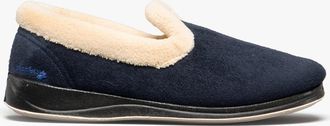 Padders Womens Padders REPOSE Womens (2E Fit) Full Slippers Navy - Blue - Size: 3