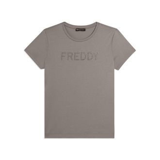Freddy T-shirt manica corta con logo FREDDY in strass