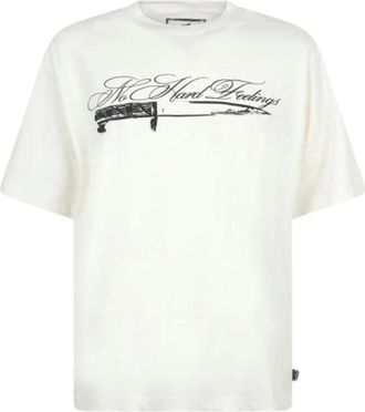 John Richmond Uma 26239Ts - Heren - T-shirts - Beige - L - Tops
