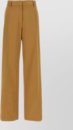 Dries Van Noten paxy wide leg trousers with front crease