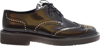 Giuseppe Zanotti Veterschoenen - Dames - Veterschoenen - Zwart - 37 EU - Katoen - Schoenen