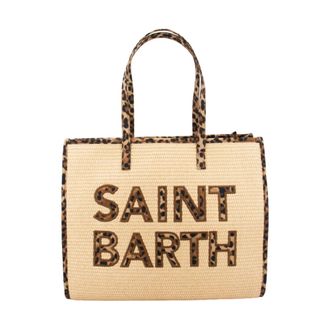 MC2 Saint Barth Woven Straw Tote - female - MC2 Saint Barth - Shopping Bags - Beige - ONE SIZE - Bags