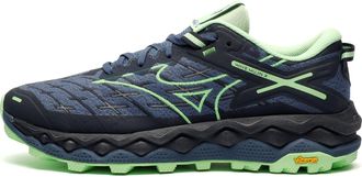 Mizuno Wave Mujin 10 Vibram Mens Trail Running Shoes - Navy - Size UK 9.5