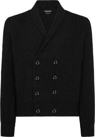 Tom Ford WOOL SILK SHAWL COLLAR CARDIGAN - Tom Ford - Man