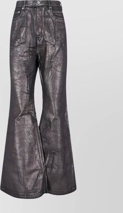 Rick Owens flared trousers with pockets and loops