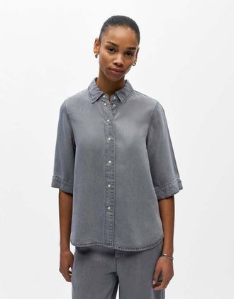 Object Camicia di jeans grigio chiaro