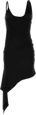 Courr&egrave;ges Scarf Dress - Dames - Korte kleedjes - Zwart - 2XS - Polyester - Kleedjes