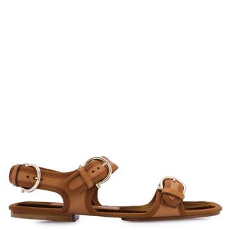 Ferragamo Salvatore Ferragamo Ladies Nomadic Stories Leather Buckle Sandals, Size 5.5