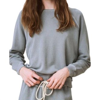 The Great. Shrunken Sweatshirt In Dusty Blue