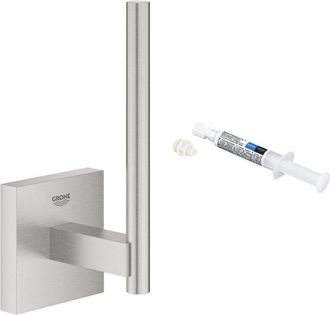 GROHE Portarrollos Start Cube Supersteel + Quickglue