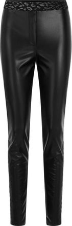 Marc Cain Dames, Broeken, Zwart, Maat: XL Leer