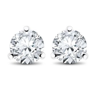 Pompeii3 3/4 ct TDW Diamond 3-Prong Martni Studs