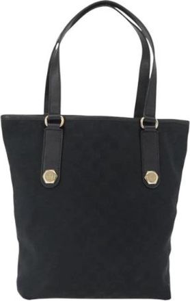 Gucci Pre-owned Canvas Tote Bag - Dames - Vintage Shopper - Zwart - ONE Size - Vintage