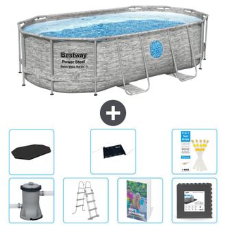 Bestway Piscina Bestway Power Steel Oval - 427x250x100 Cm - 8-piezas S543