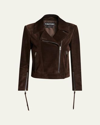 Tom Ford Suede Moto Jacket