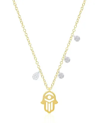 Meira T 14K 0.05 Ct. Tw. Diamond Symbolic Necklace