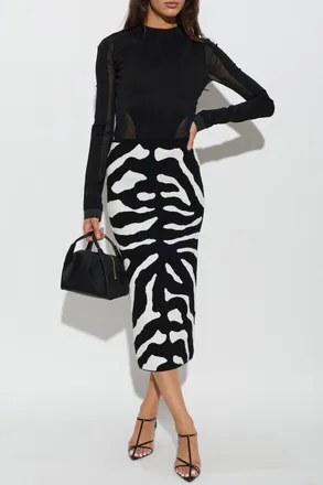 Moschino Pencil Skirt, Womens, Black