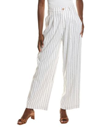 Emerson Fry Essential Pleated Linen-Blend Pant