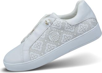 Bagatt TT bagatt Ladies Low Top Trainers Interchangeable Footbed, 2051 White Gold, 8.5 UK