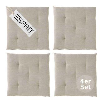 Esprit Coj&iacute;n Needlestripe - Set De 4 40x40 Cm, Marr&oacute;n