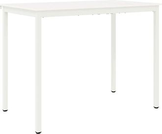 vidaXL Bar Table White 140 x 80 x 105 cm Solid Pine Wood vidaXL