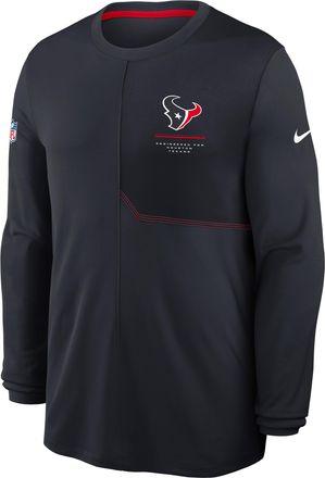 Nike Houston Texans Sideline Coach Nike Mens Dri-FIT NFL Long-Sleeve Top in Blue | 03B10BAJ9H-B8B