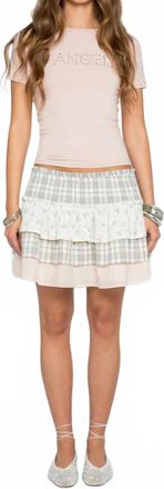 Daisy Street Womens Mini Skirt In White