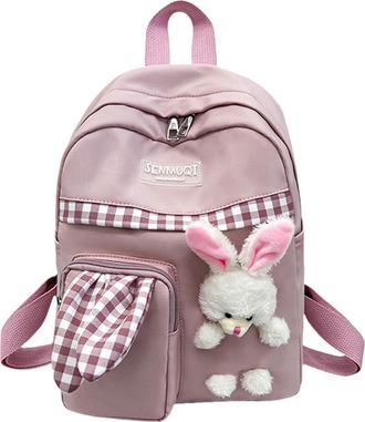 Generic pink backpack School Bags for Girls Kids Backpack Cute Rucksack for Primary and Secondary School Casual Day Pack Travel Lightweight Rucksacks Girls Bo