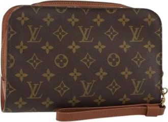 Louis Vuitton Pre-owned Canvas Clutch - Dames - Vintage Clutch - Bruin - ONE Size - Vintage