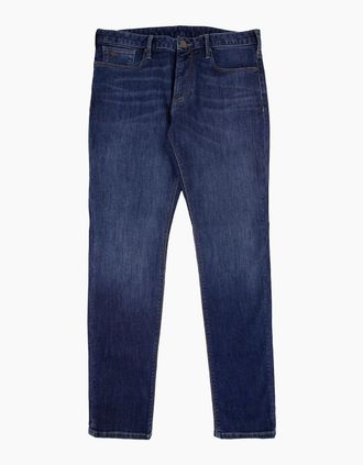 Emporio Armani Mens Emporio Armani J06 11.5 Oz Slim Fit Comfort Denim Jeans Denim Blue 942 - Navy - Size: 32/32
