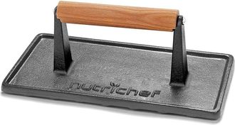 Nutrichef Cast Iron Grill Press