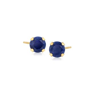 Ross-Simons Sapphire Martini Stud Earrings in 14kt Yellow Gold