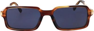 Dsquared2 Lage rechthoekige zonnebril - Heren - Zonnebrillen - Bruin - 54 MM - Accessoires
