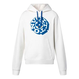 Louis Vuitton Louis Vuitton x Nigo Printed Signature Hoodie Milky White 1AIMLP