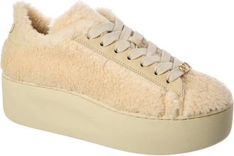 Valentino Vlogo Signature Shearling Platform Sneaker