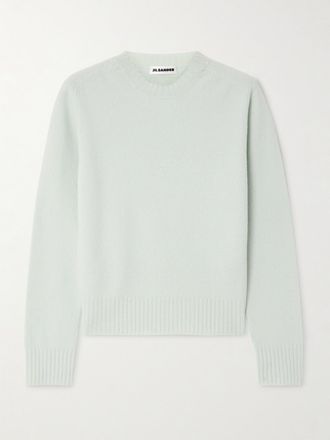 Jil Sander Pullover In Lana Merino Cotta - Verde