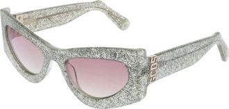 GCDS Silver Acetate Sunglasses