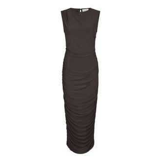 Neo Noir Kleedjes - Dames - Casual kleedjes - Bruin - XL - Kleedjes