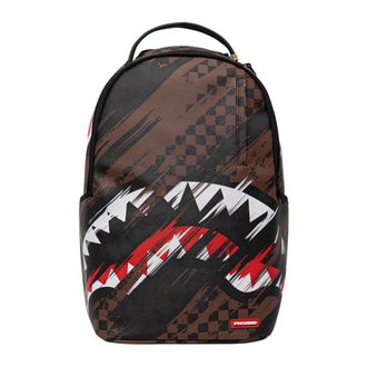 Sprayground Sprayground - Smeared Grunge Rugzak - unisex - Tassen - Bruin - Maat: ONE Size Leer