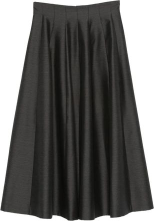 Alberta Ferretti Gonna midi plissé - Grigio